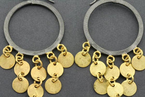 Sahel earrings - gold plated & oxidized - Makers & Providers