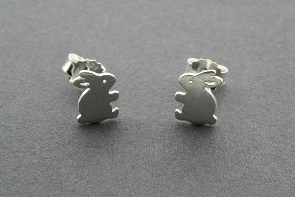 Rabbit stud - sterling silver - Makers & Providers