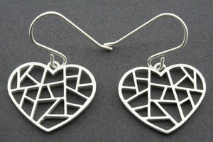mosaic heart earring - Makers & Providers