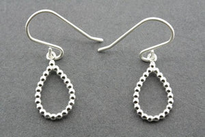 Cutout beaded teardrop earring - Makers & Providers