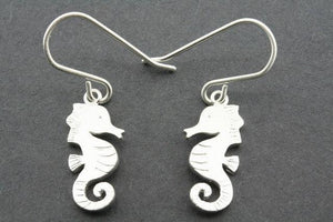 Shiho's Seahorse earring - sterling silver - Makers & Providers