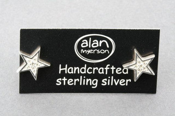 cubic zirc starry stud