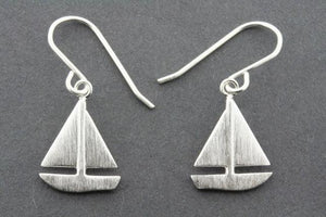 sailboat earring - sterling silver - Makers & Providers