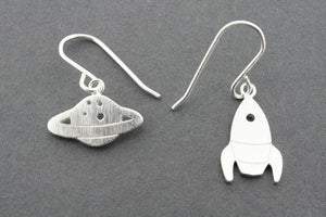 rocketship earring - sterling silver - Makers & Providers