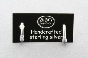burnt match stud - sterling silver - Makers & Providers