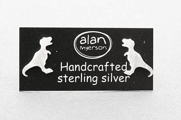 dinosaur stud 2 - sterling silver - Makers & Providers