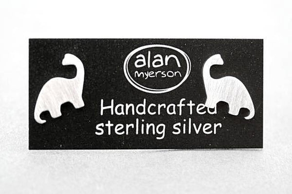 dinosaur stud 3 - sterling silver - Makers & Providers