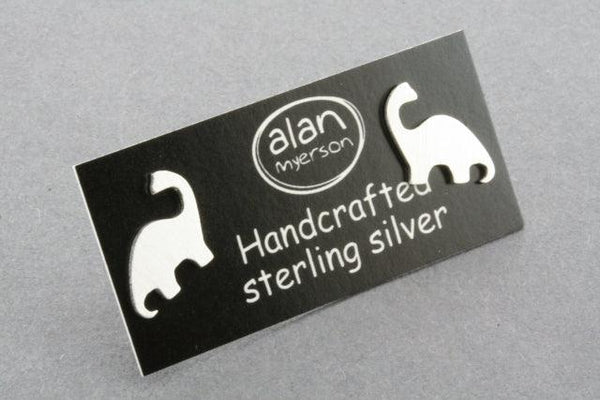 dinosaur stud 3 - sterling silver - Makers & Providers