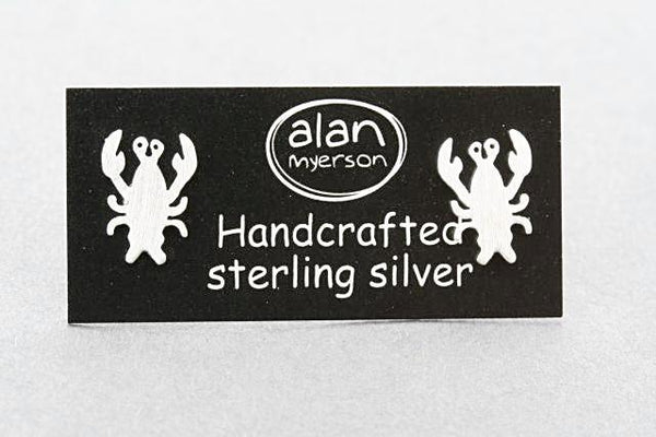 lobster stud - sterling silver - Makers & Providers
