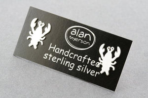 lobster stud - sterling silver - Makers & Providers