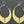 Load image into Gallery viewer, floating shield earring - gold plated - Makers &amp; Providers
