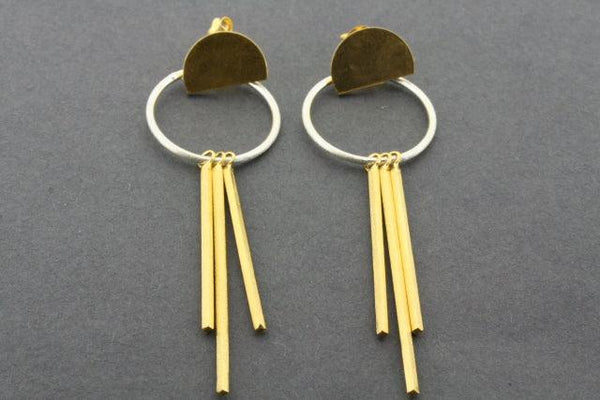 empire drop earring - gold plated - Makers & Providers