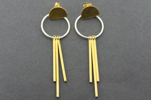 empire drop earring - gold plated - Makers & Providers