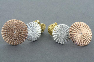 3 drop urchin earring - gold & rose gold plated - Makers & Providers