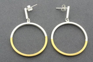 deco bar and hoop earring - gold plated - Makers & Providers