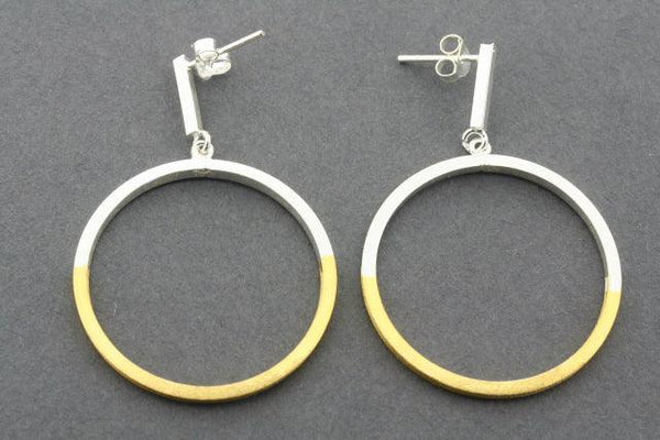deco bar and hoop earring - gold plated - Makers & Providers