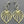 Load image into Gallery viewer, double petal earring - gold plated &amp; oxidized - Makers &amp; Providers

