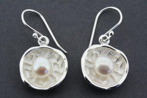 cupped pearl earring - Makers & Providers