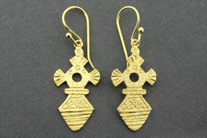 agadez 2 earring - gold plated - Makers & Providers