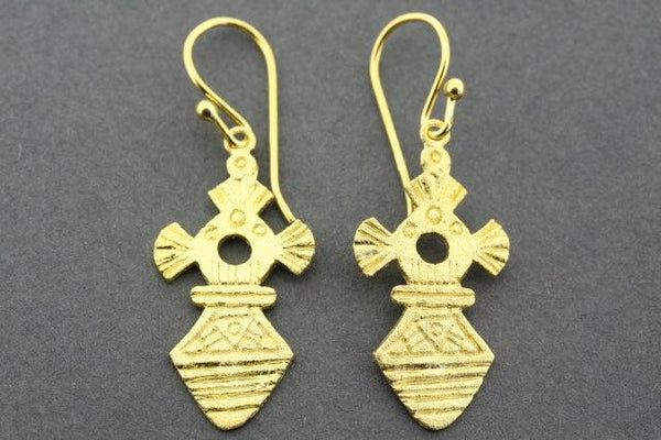agadez 2 earring - gold plated - Makers & Providers