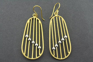 abacus earrings - gold plated - Makers & Providers
