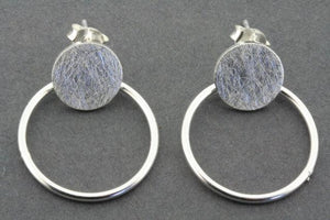Mini circle disc & hoop stud - Makers & Providers
