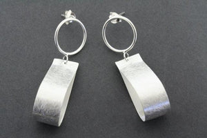 teardrop ribbon earring - Makers & Providers