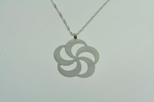 lotus spiral pendant on 55cm singapore chain - Makers & Providers