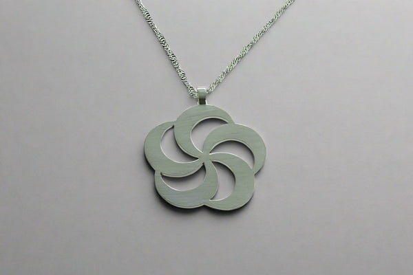 lotus spiral pendant on 55cm singapore chain - Makers & Providers