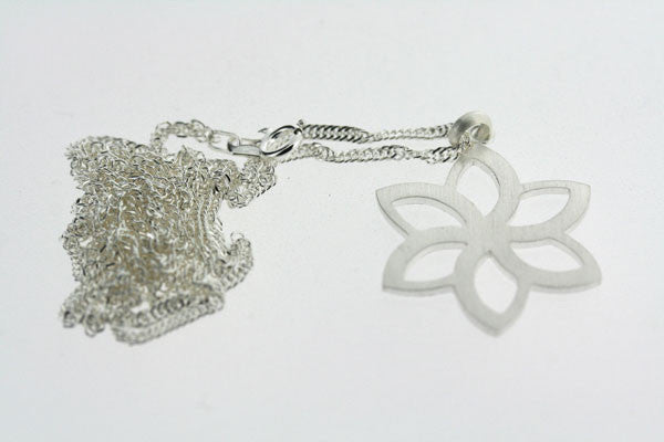 star lotus pendant on 55cm singapore chain - Makers & Providers
