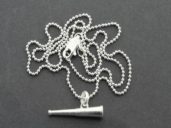 Telescope pendant on 45 cm ball chain - sterling silver - Makers & Providers