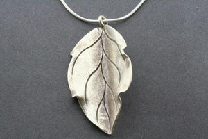leaf pendant on 45cm snake chain - Makers & Providers