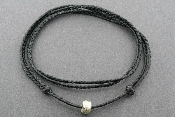 slip knot necklace - reel - black
