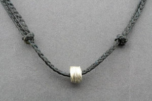 slip knot necklace - reel - black - Makers & Providers