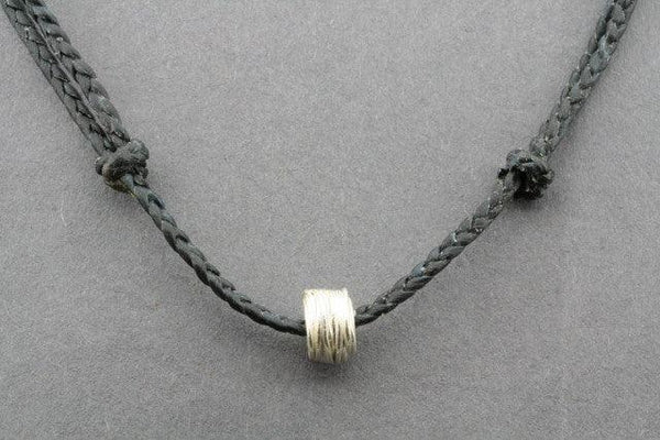 slip knot necklace - reel - black - Makers & Providers