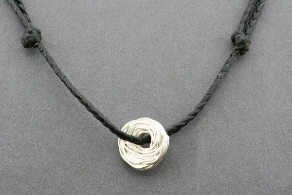 slip knot necklace - nest - black - Makers & Providers
