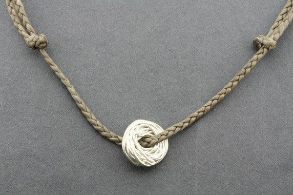 slip knot necklace - nest - sand - Makers & Providers