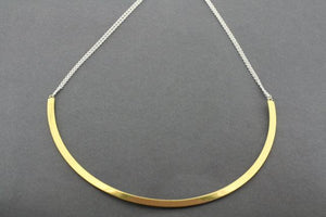 semi circle necklace - gold plated - Makers & Providers