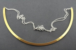 semi circle necklace - gold plated - Makers & Providers