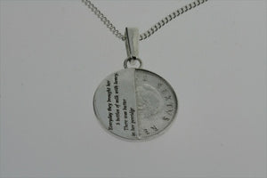 detective coin pendant on 60cm link chain - Makers & Providers