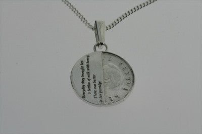 detective coin pendant on 60cm link chain - Makers & Providers