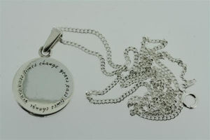 clock / years pass pendant on 55cm link chain - Makers & Providers