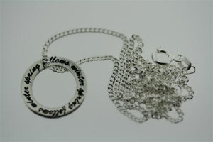 spring follows winter pendant on 55cm link chain - Makers & Providers
