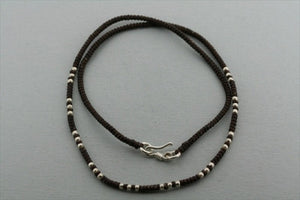 3 small bead necklace - black - Makers & Providers