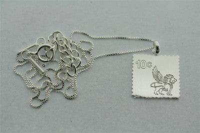 postage stamp necklace - Makers & Providers