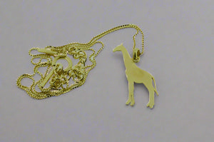 little giraffe necklace - gold plated - Makers & Providers