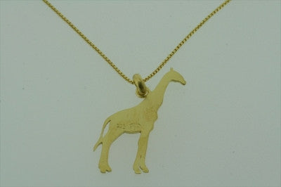 little giraffe necklace - gold plated - Makers & Providers