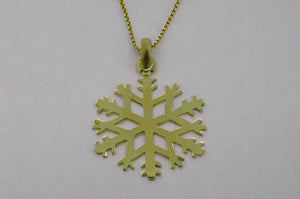 little snowflake necklace - gold plated - Makers & Providers