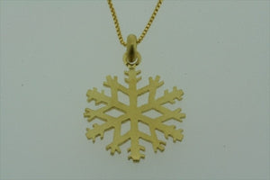 little snowflake necklace - gold plated - Makers & Providers