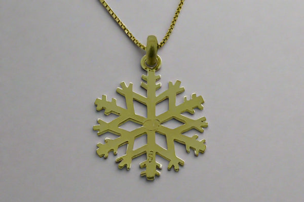 little snowflake necklace - gold plated - Makers & Providers